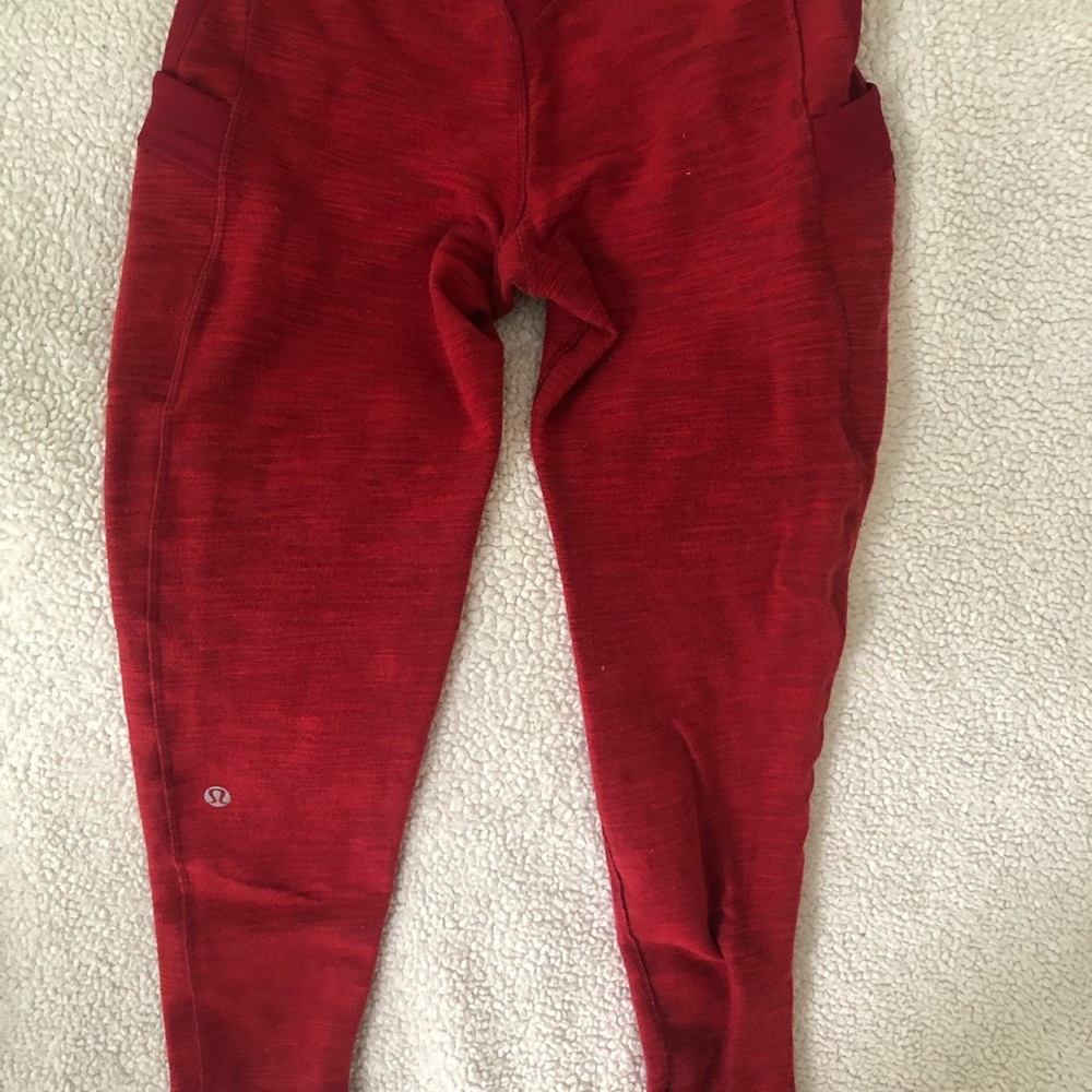 Worn lululemon leggings.